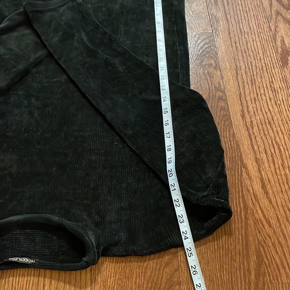 NIDODILEDA luxury soft wool formal midi media dress sequins fringe sweater blk M - Picture 16 of 17